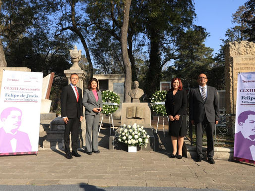 Promulga Rosi Wong el Bando Municipal de Tecámac; Rinde Homenaje al compositor Felipe Villanueva en su Natalicio 163