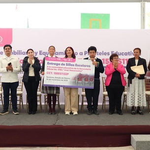 Continúa la alcaldesa, Rosi Wong Romero, con la Jornada Municipal de Entrega de Mobiliario y Equipamiento Escolar