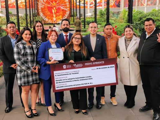 Tecámac recibe el reconocimiento al Mérito Ambiental 2024