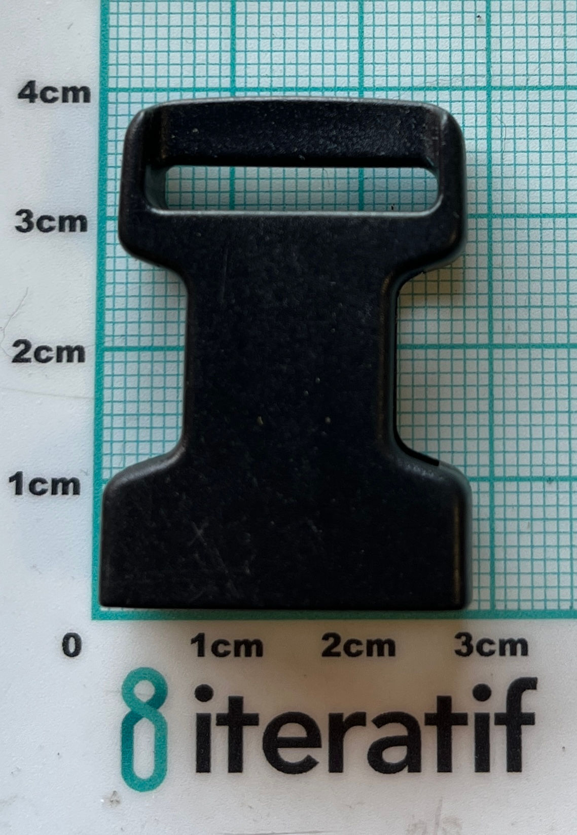 BUCKLE 15mm - FEMALE BLACK  -