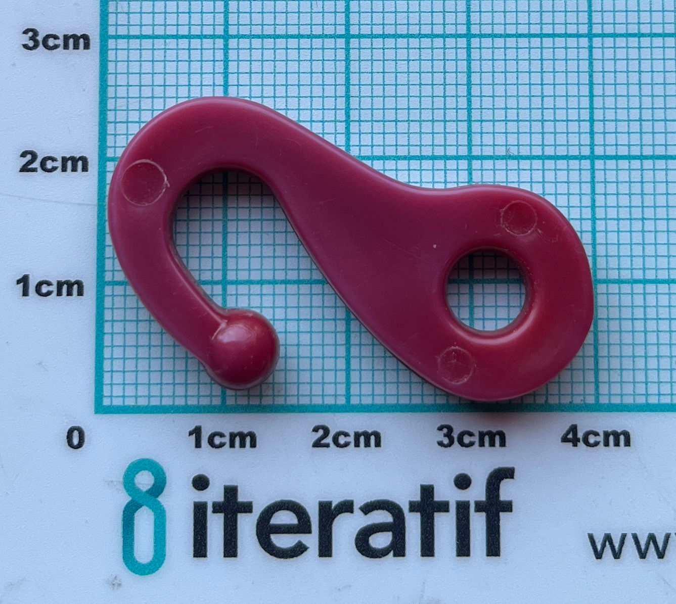 HOOK FLAT SHAPE S  RED   -