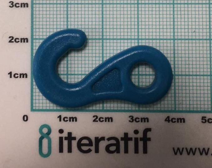 HOOK ROUNDED SHAPE S  BLUE   -