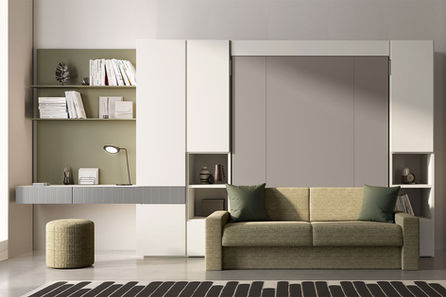 Elisa Spinelli idelisa studio Milano Interio design arredi trasformabili salvaspazio progettazione interior designer cucina soggiorno living monolocale bilocale case piccole divano letto estraibile cameretta