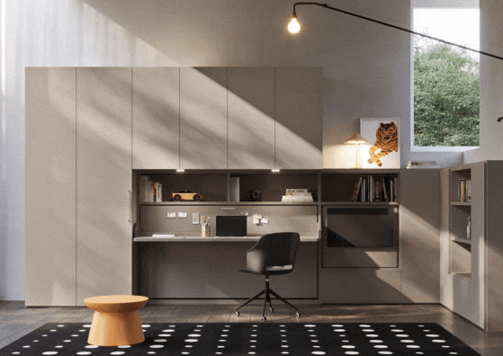 Elisa Spinelli idelisa studio Milano Interio design arredi trasformabili salvaspazio progettazione interior designer cucina soggiorno living monolocale bilocale case piccole cameretta lunga e stretta camera ospiti smart working