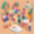 a group of creative people, working on creating art, no letters, .jpg