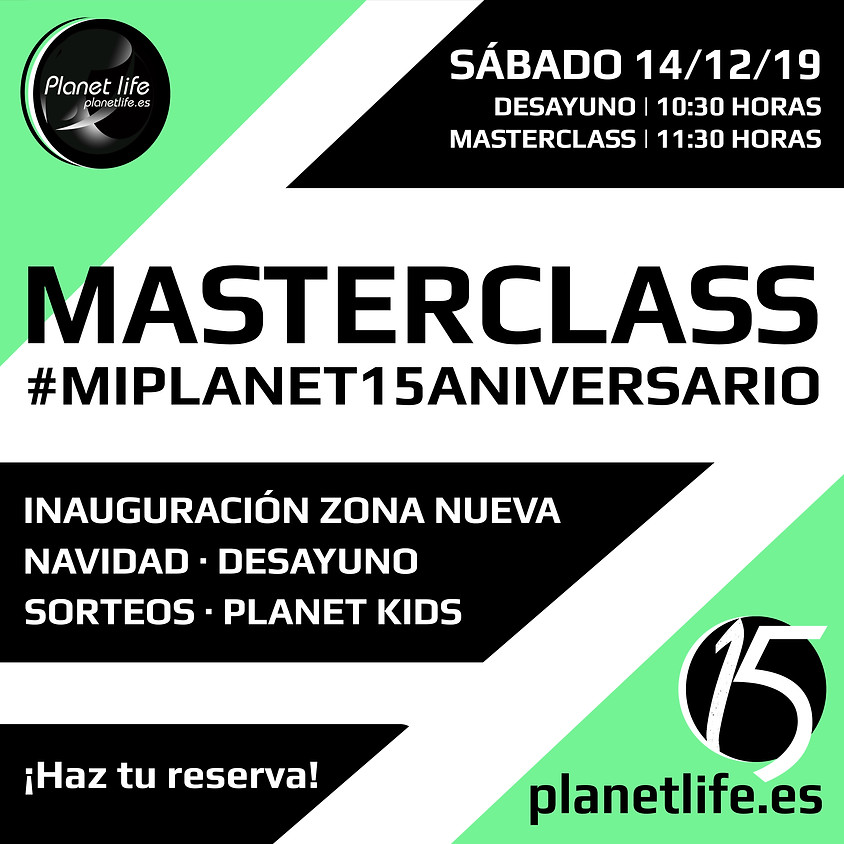 Masterclass #miplanet15aniversario