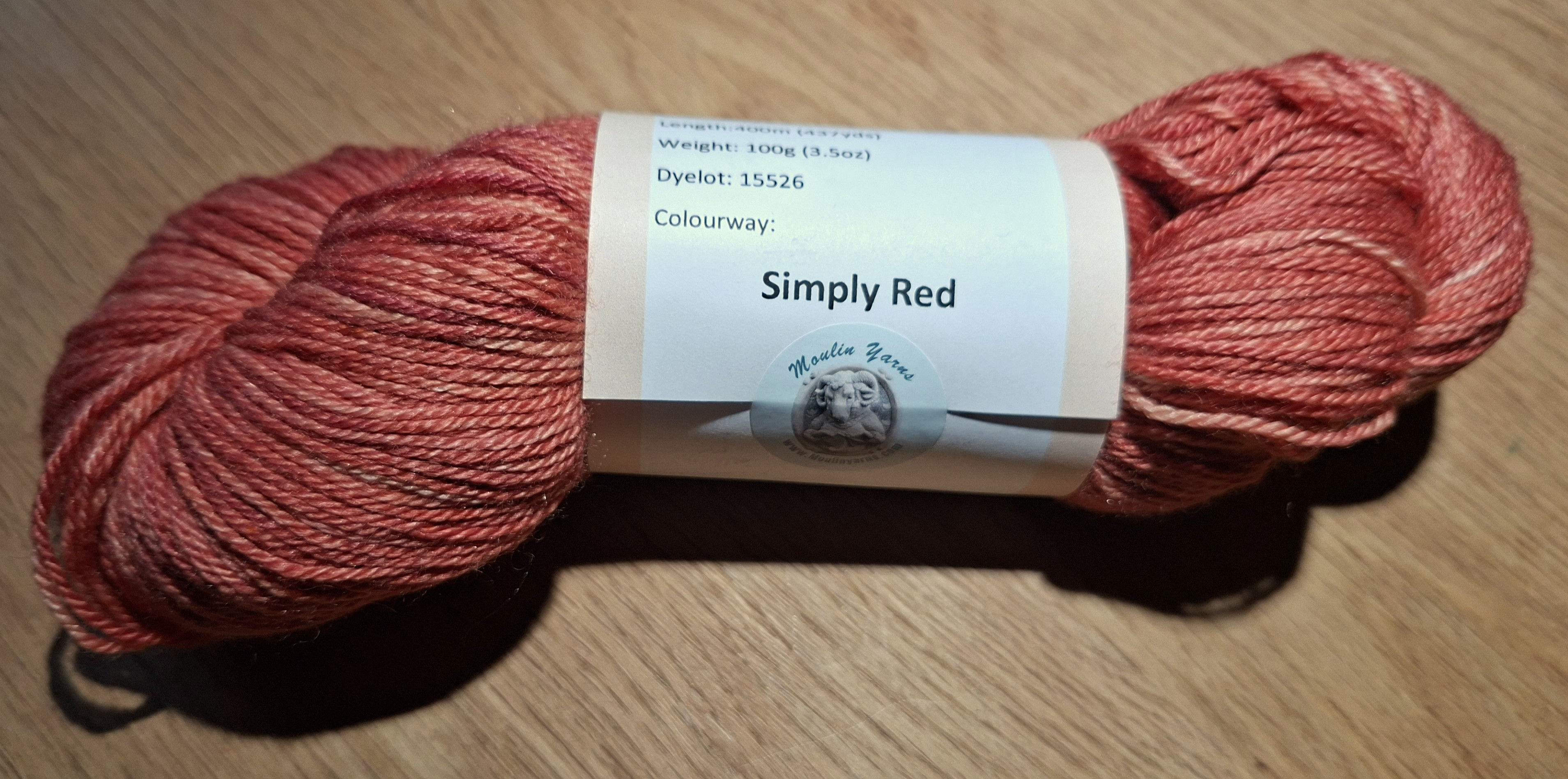 Simply Red Cashmere blend 4ply