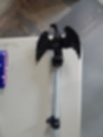 EMT Conduit with Flagpole Ornament