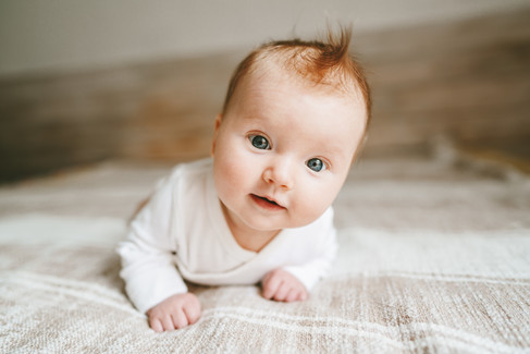 3 month baby milestone photography session