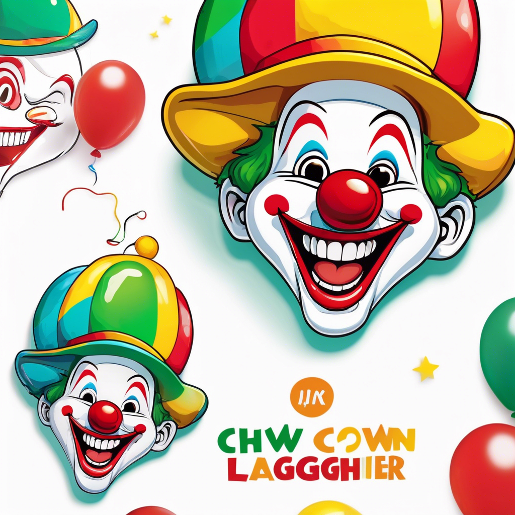 Sticker Clown Risas
