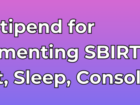Stipend for Implementing SBIRT and Eat, Sleep Console