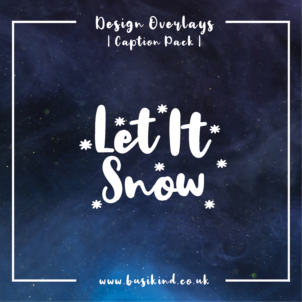 Let It Snow (4 Options) - Caption Pack