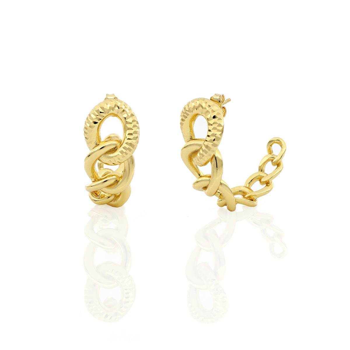 UNOAERRE - ORECCHINI in Bronzo Gialli 1722