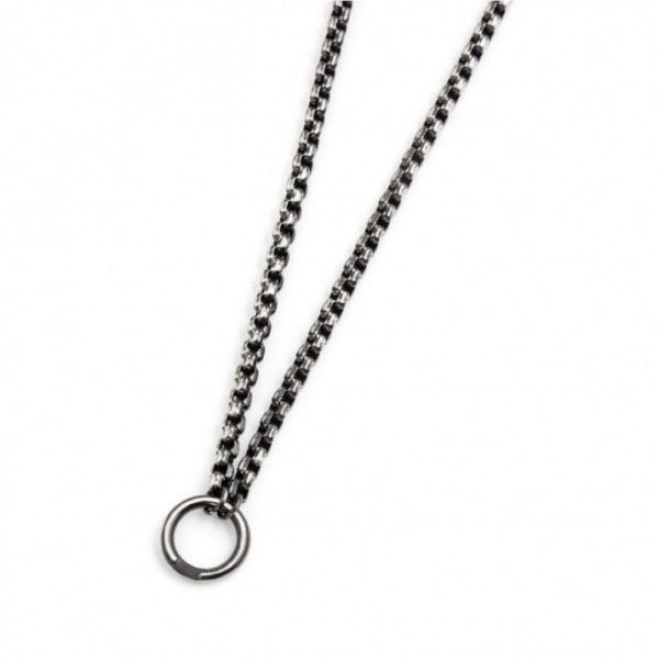 COLLANA BRUNITA BOX CHAIN DIAMANTATA 15CA008BR