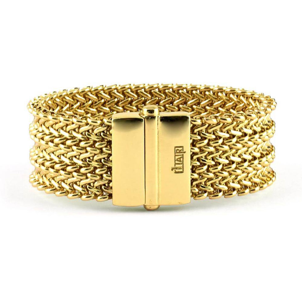 Miniatura: Bracciale Unoaerre in Bronzo Maglia Grana di Riso – Bronze – 1452