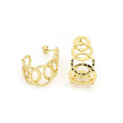 UNOAERRE - ORECCHINI in Bronzo Gialli 1735