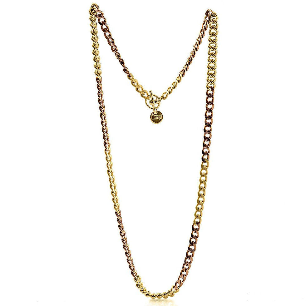 Collana Chanel in bronzo cioccolato 1853