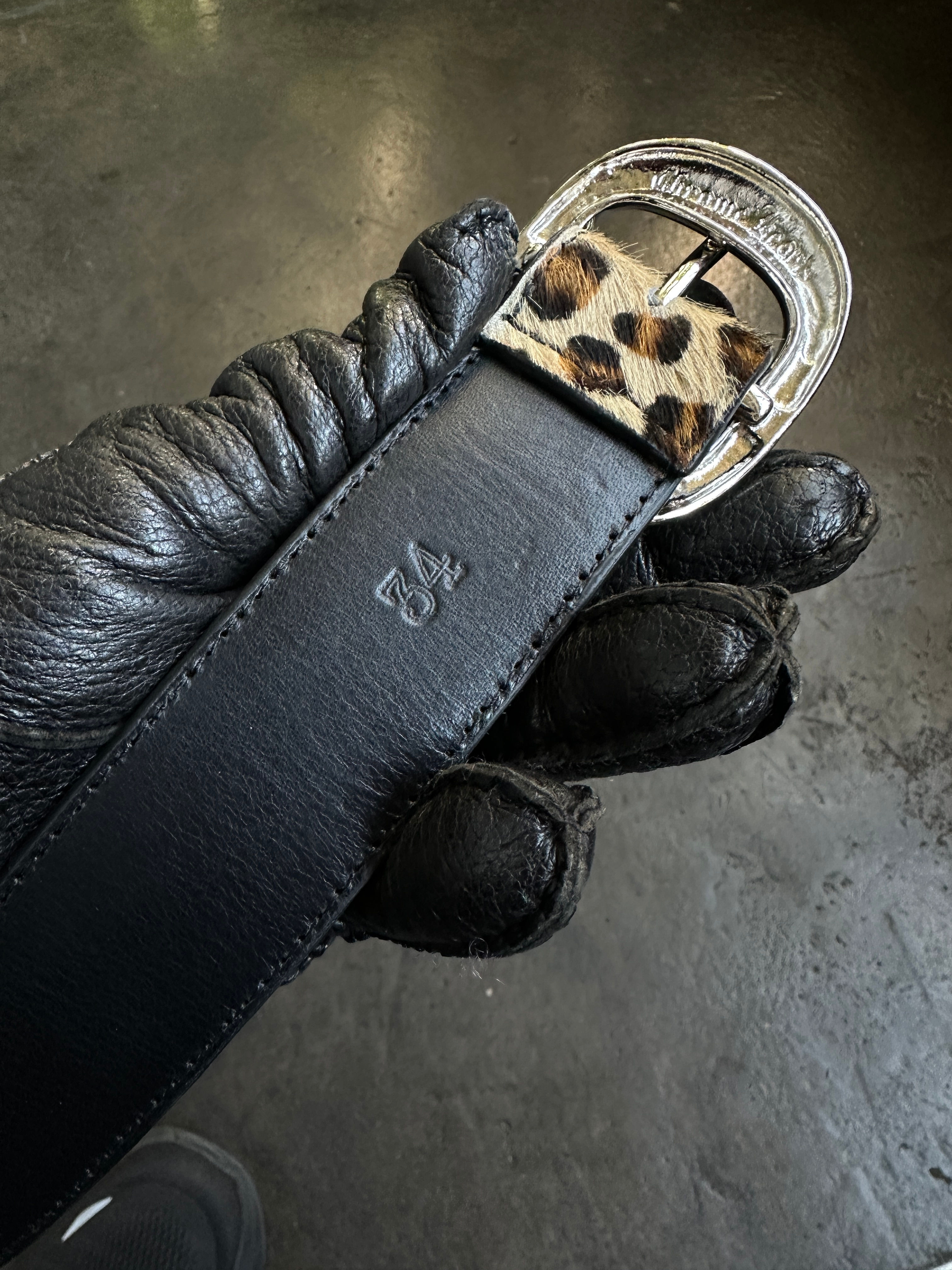 Chrome Hearts Leopard Gunslinger Belt