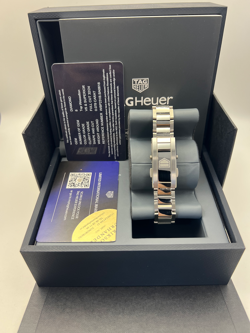 Thumbnail: Tag Heuer Aquaracer WBP231B.BA0618 – Diamond Dial & Bezel – Full Set – UNWORN
