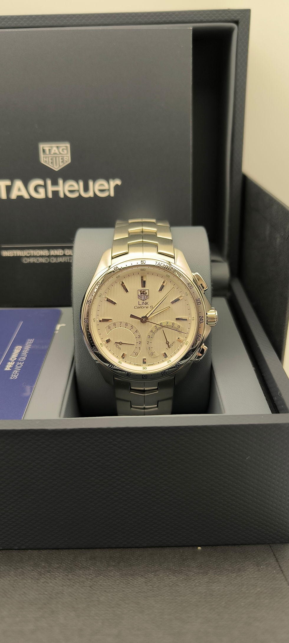 Thumbnail: TAG Heuer Link Calibre S CAT7011 ( WHITE DIAL )