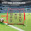 Thumbnail: 6x6 ft Football Trainer Throwing Net with Target Pockets