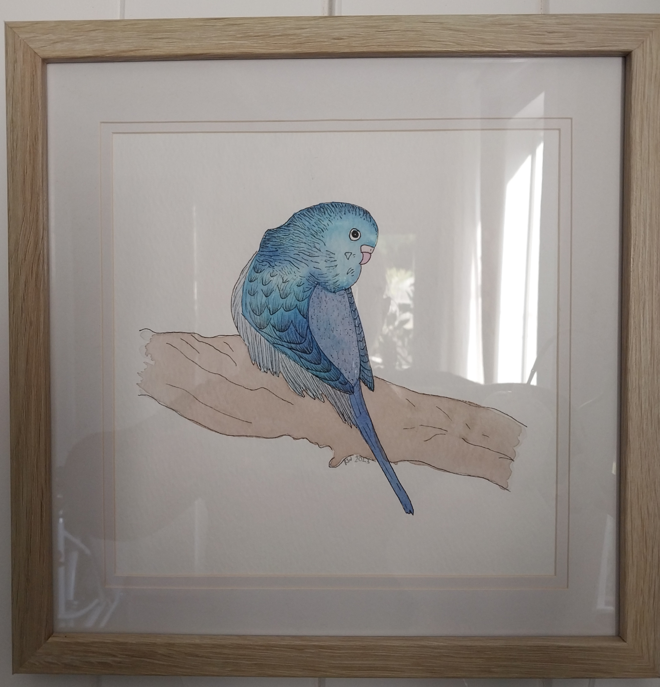 Original Watercolour 'Pretty Birdie'
