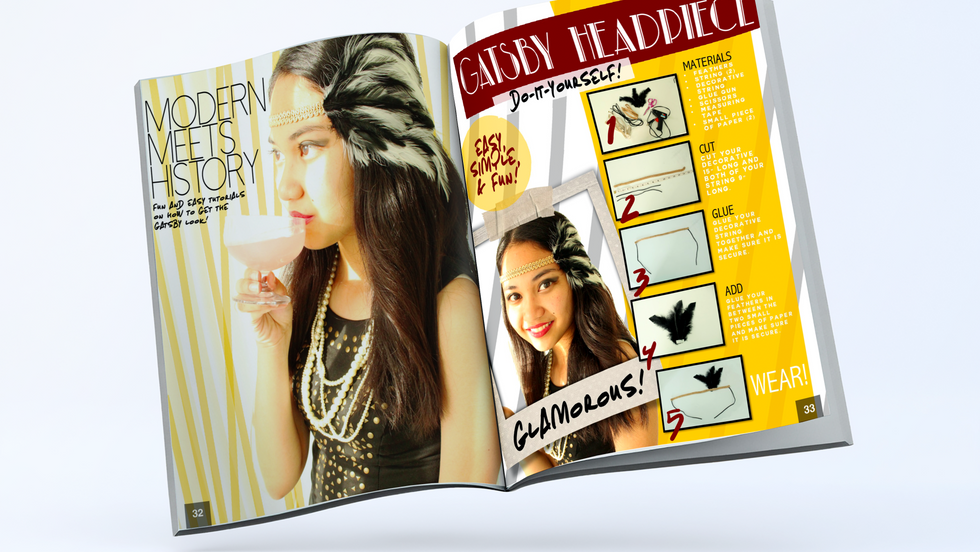 How-To Section: "Modern Meets History - Gatsby Headpiece"