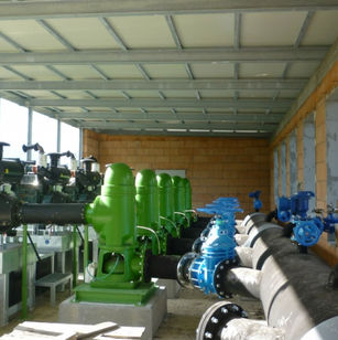 Accoppiamento motore -pompa flangiato o con
cardano industriale