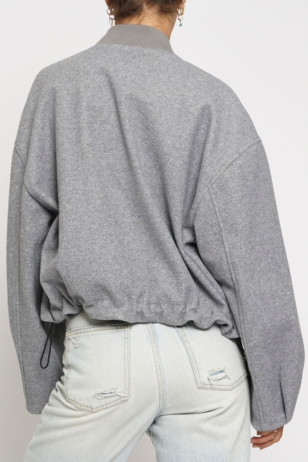 Thumbnail: Pleated Cuff Bomber Jacket