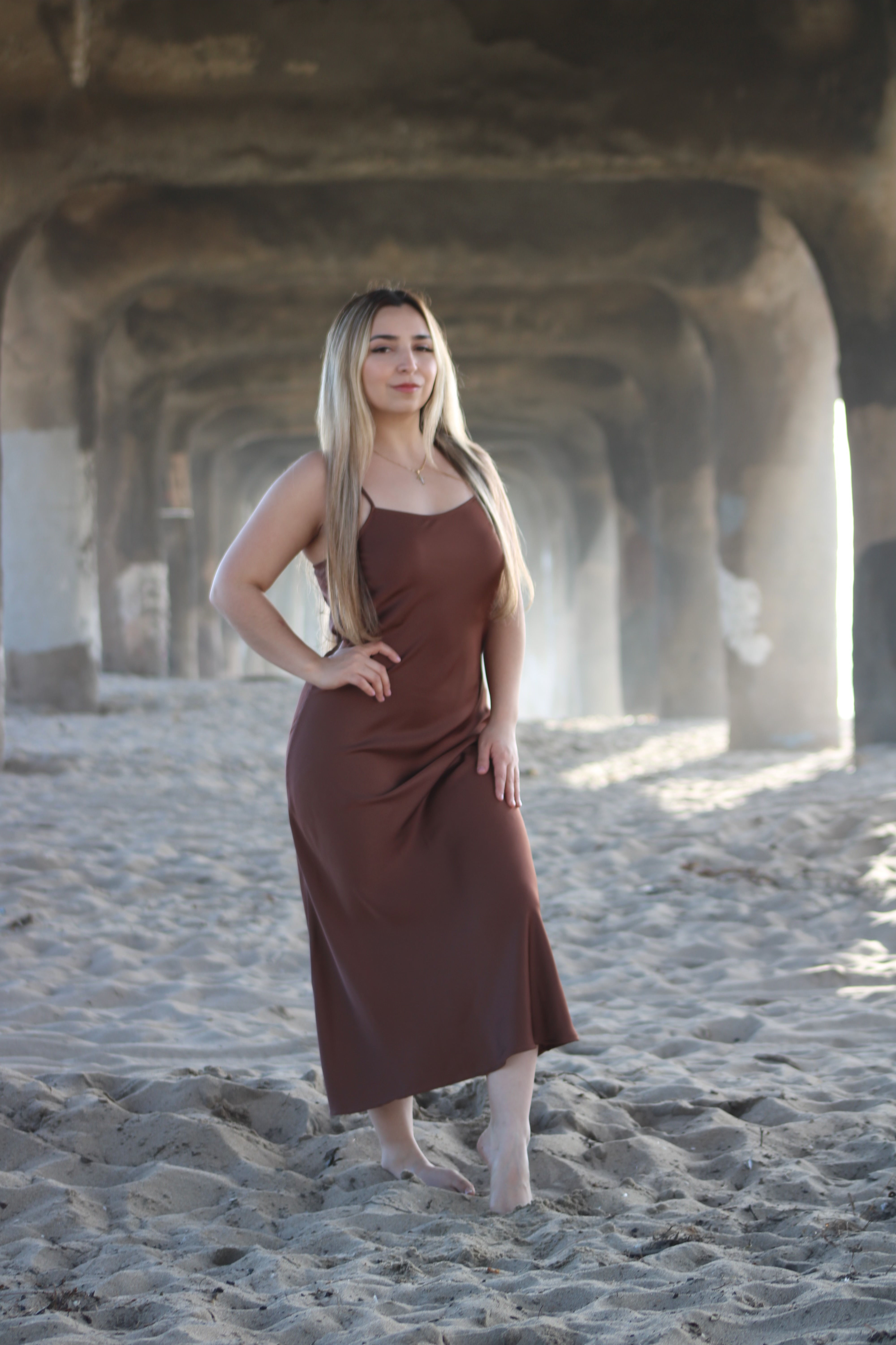 Classic Satin Maxi Dress