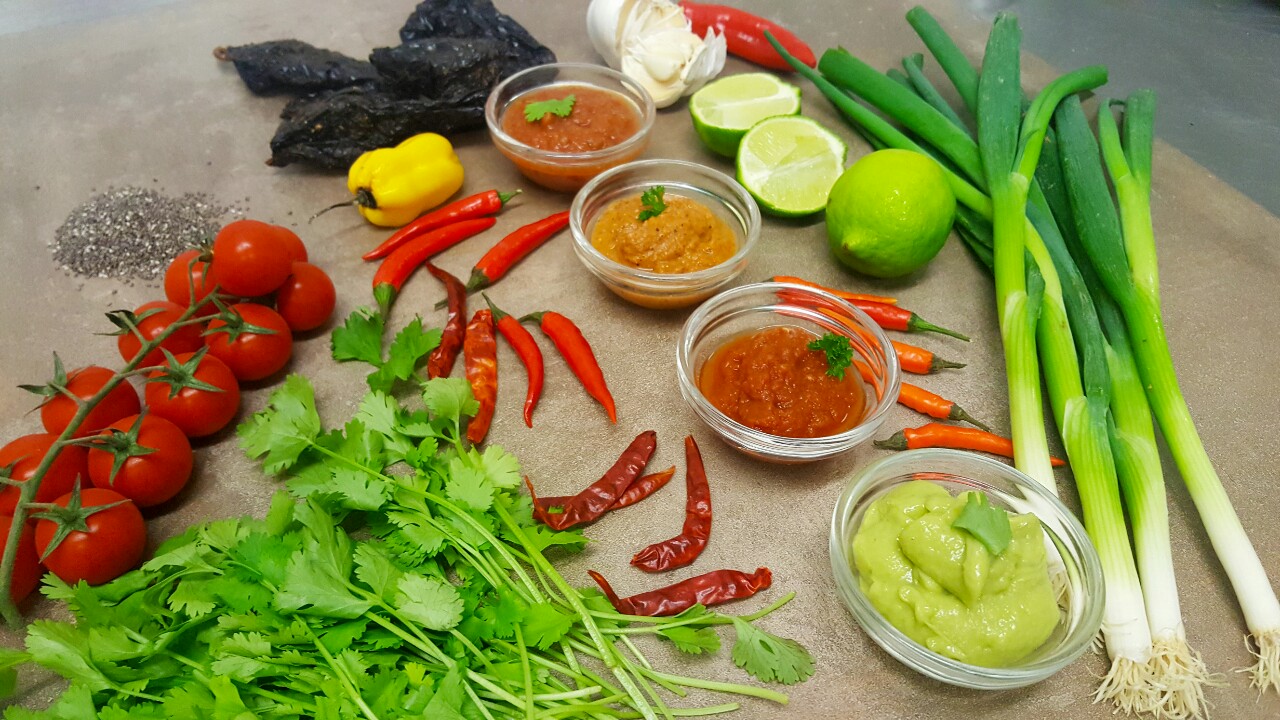 Arranged Food and Objects
