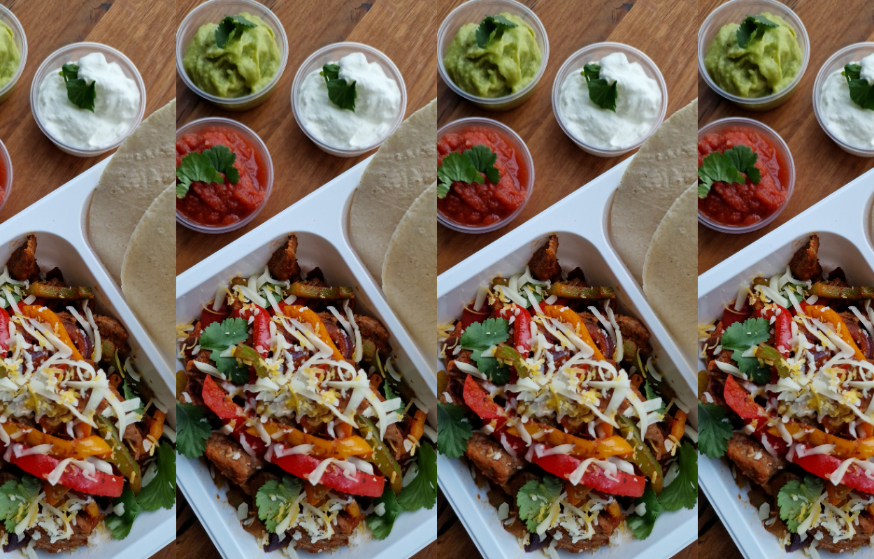Arranged Food and Objects