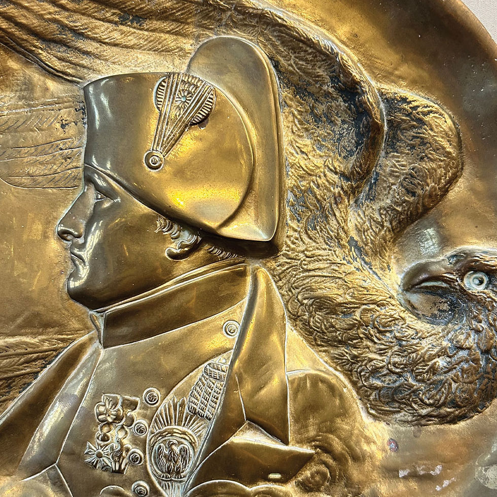 Miniature : Ch. Desvergnes Napoléon I Relief Plate With Imperial Eagle