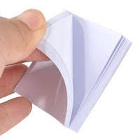 Display palette paper for mixing gels and paints