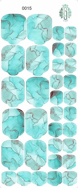 Films for pedicure nail art №0015