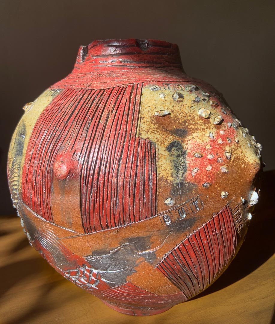 Reversal of Fortune, stoneware, 18x14x14