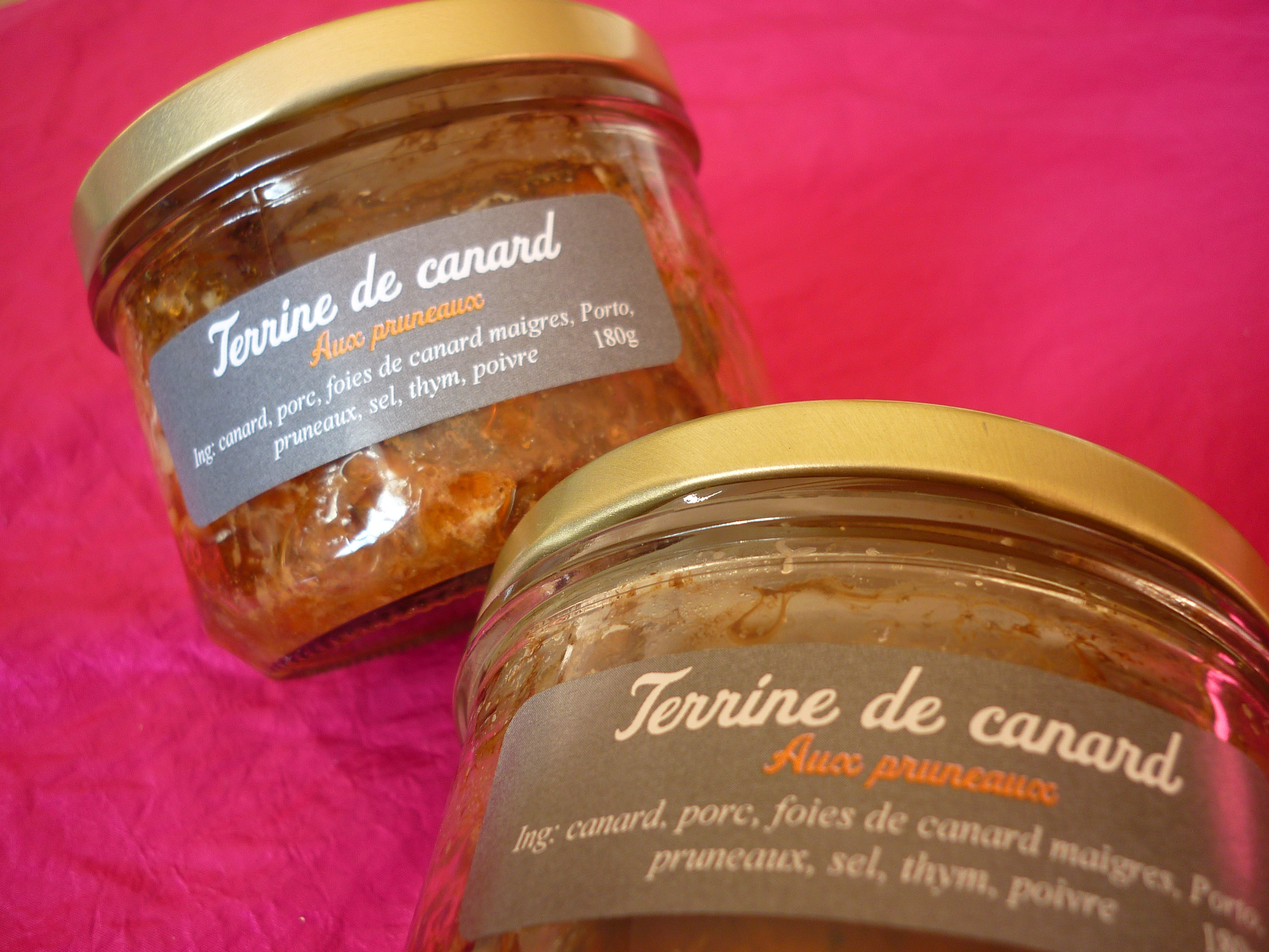 Terrine pur canard aux pruneaux, 180g