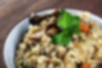 Mushroom risotto.