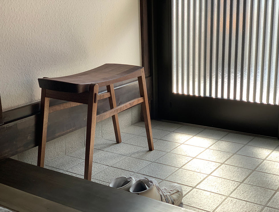 家具 椅子 スツール イス 玄関 ウォールナット