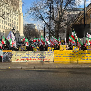 گزارش تظاهرات هواداران مجاهدین خلق و شورای ملی مقاومت ایران در لندن