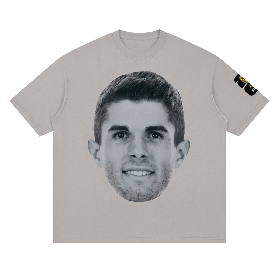 Thumbnail: THEPLACE2BE FIFA EDITION Streetwear Loose Drop Shoulder T-Shirt (Pulisic)
