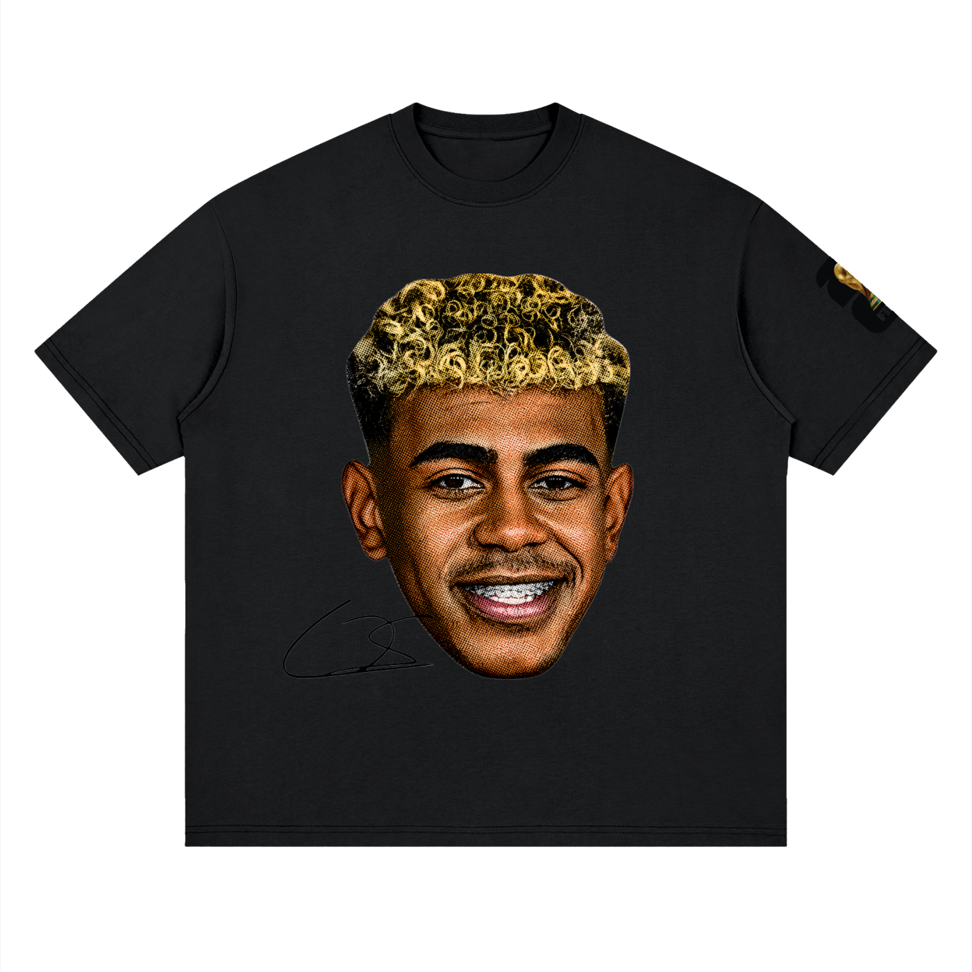 THEPLACE2BE FIFA EDITION Streetwear Loose Drop Shoulder T-Shirt (YAMAL)