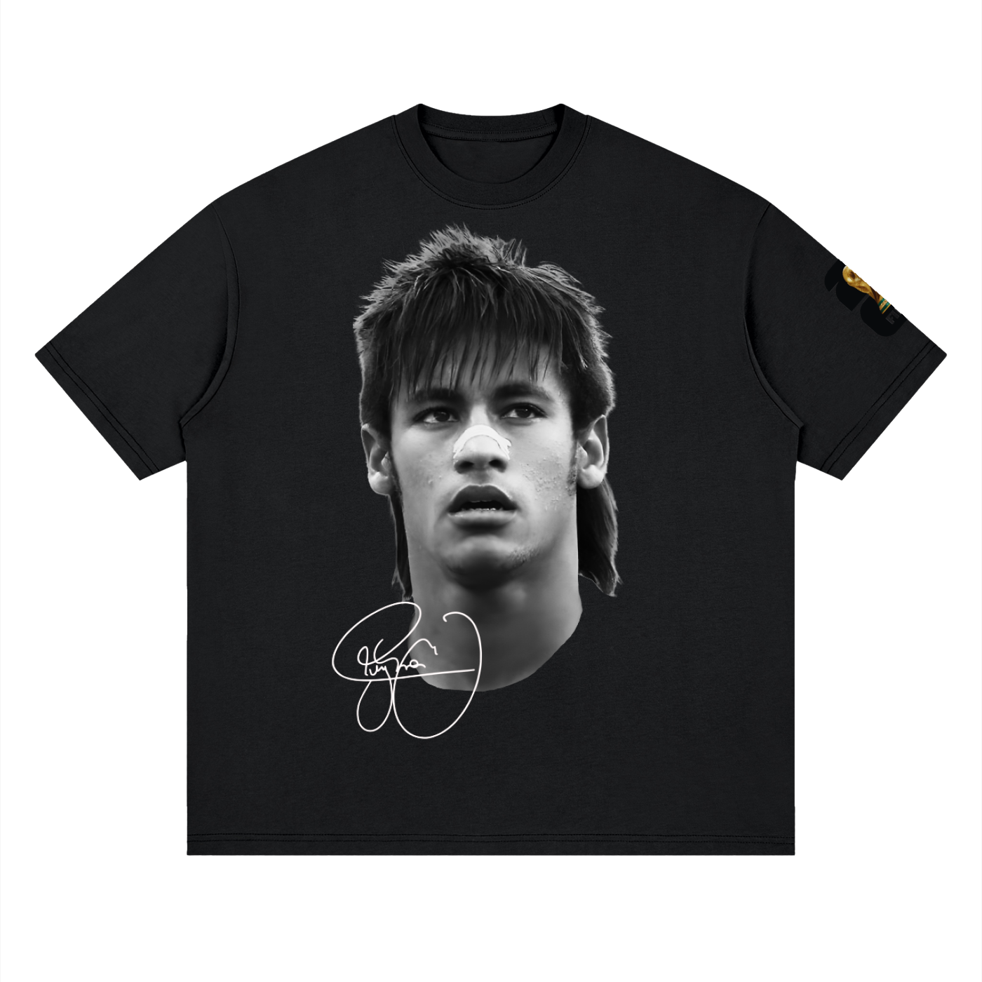THEPLACE2BE FIFA EDITION Streetwear Loose Drop Shoulder T-Shirt (NEYMAR)