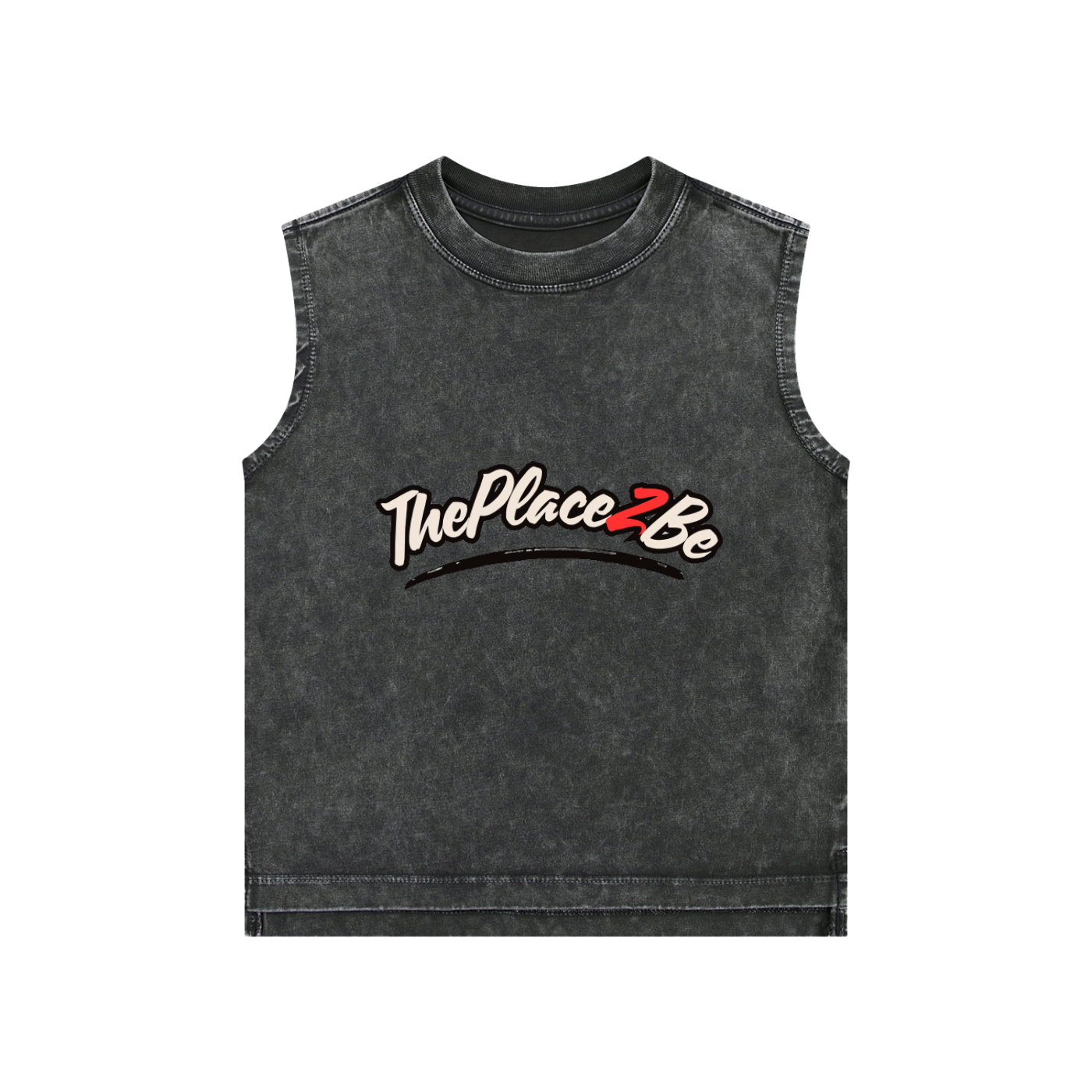 THEPLACE2BE SNOW WASHED KID'S' TANK TOP