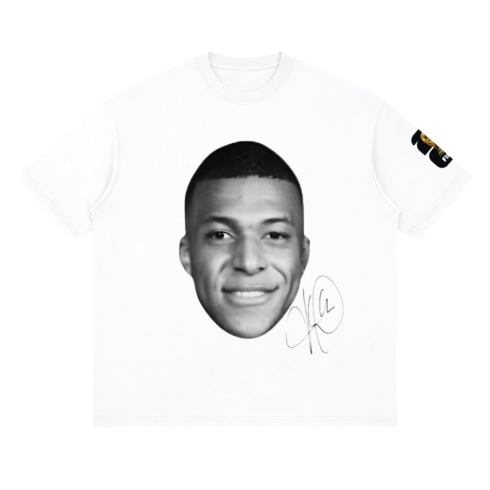 Thumbnail: THEPLACE2BE FIFA EDITION Streetwear Loose Drop Shoulder T-Shirt (MBAPPE)