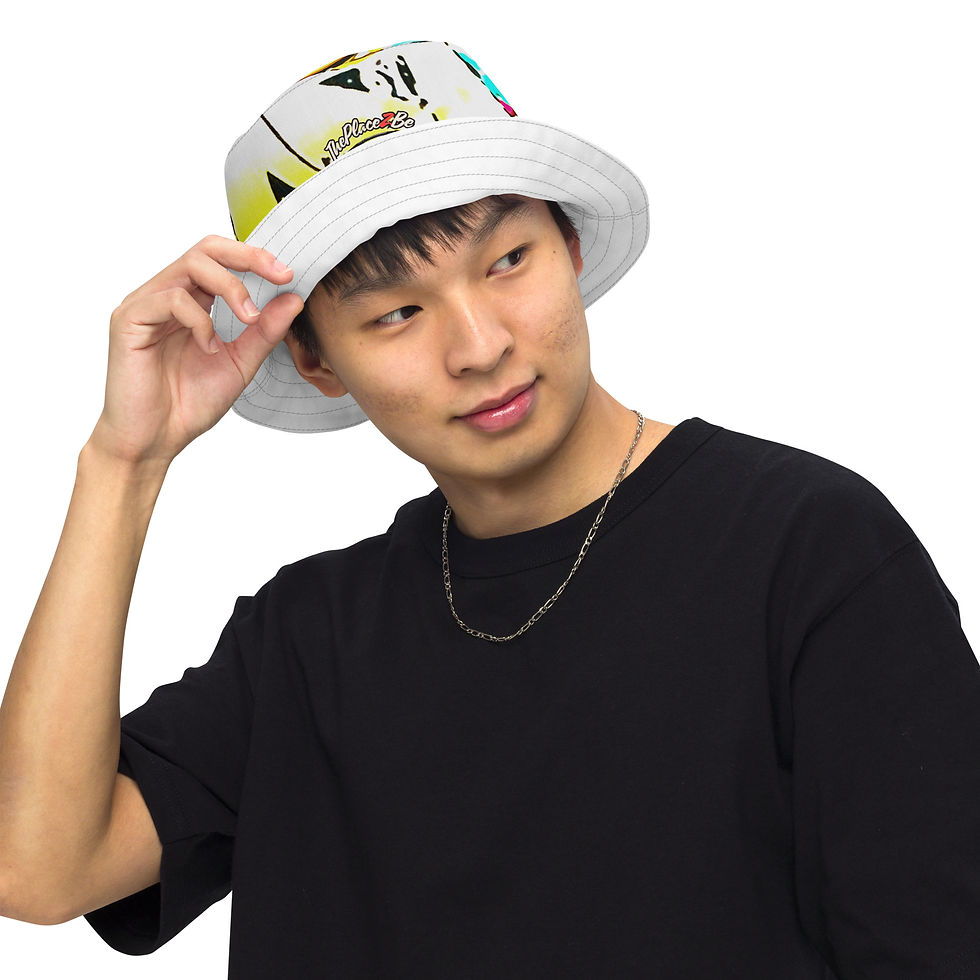 Thumbnail: THEPLACE2BE Reversible bucket hat