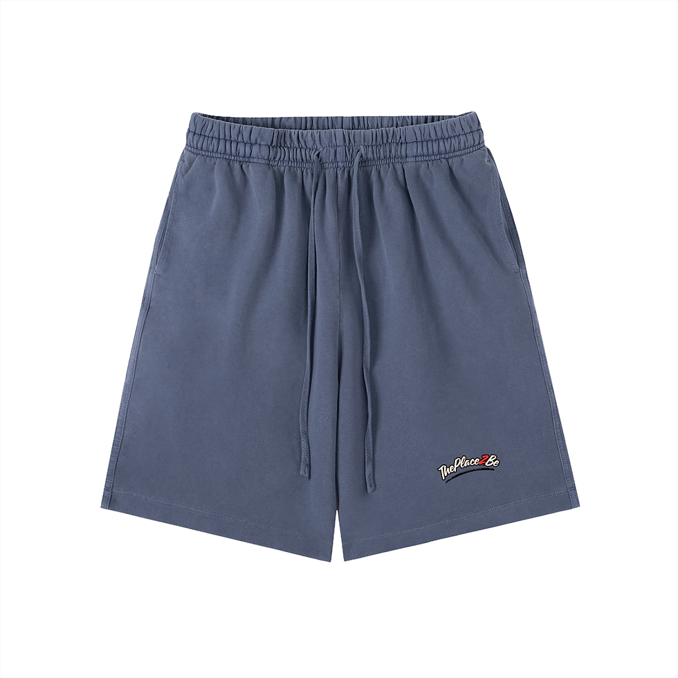 Thumbnail: THEPLACE2BE Vintage Wash Cotton Shorts