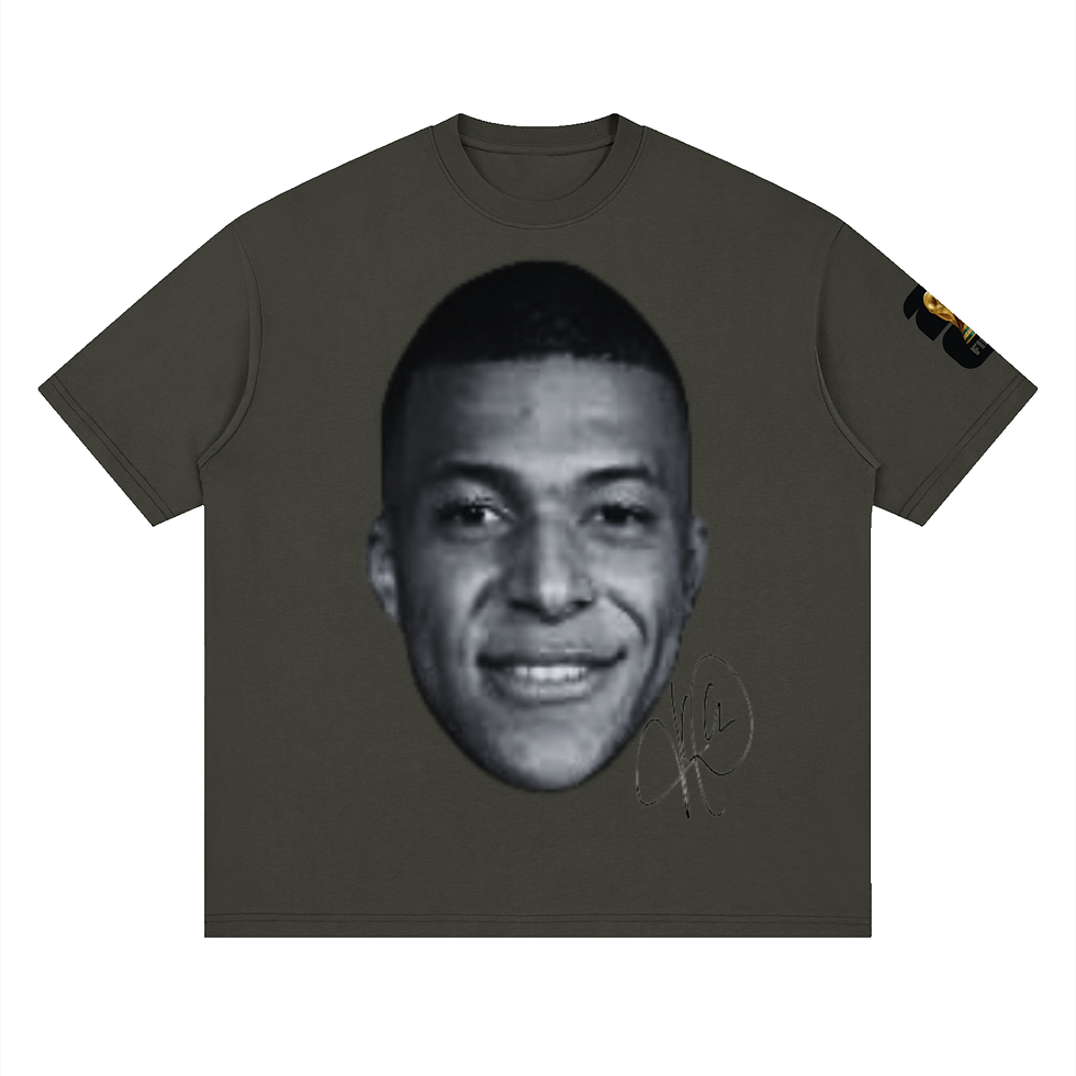 Thumbnail: THEPLACE2BE FIFA EDITION Streetwear Loose Drop Shoulder T-Shirt (MBAPPE)