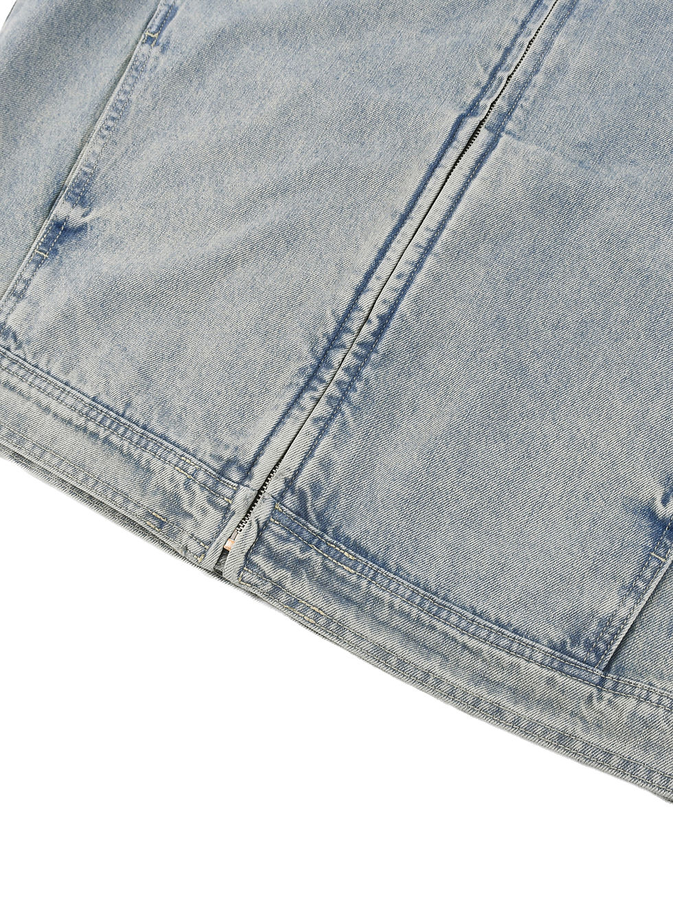 Thumbnail: THEPLACE2BE VINTAGE WASH ZIP DENIM JACKET