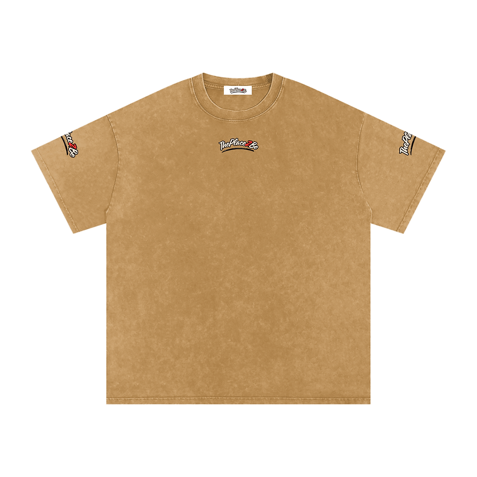 Thumbnail: THEPLACE2BE WASHED OVERISZED COTTON T-SHIRT